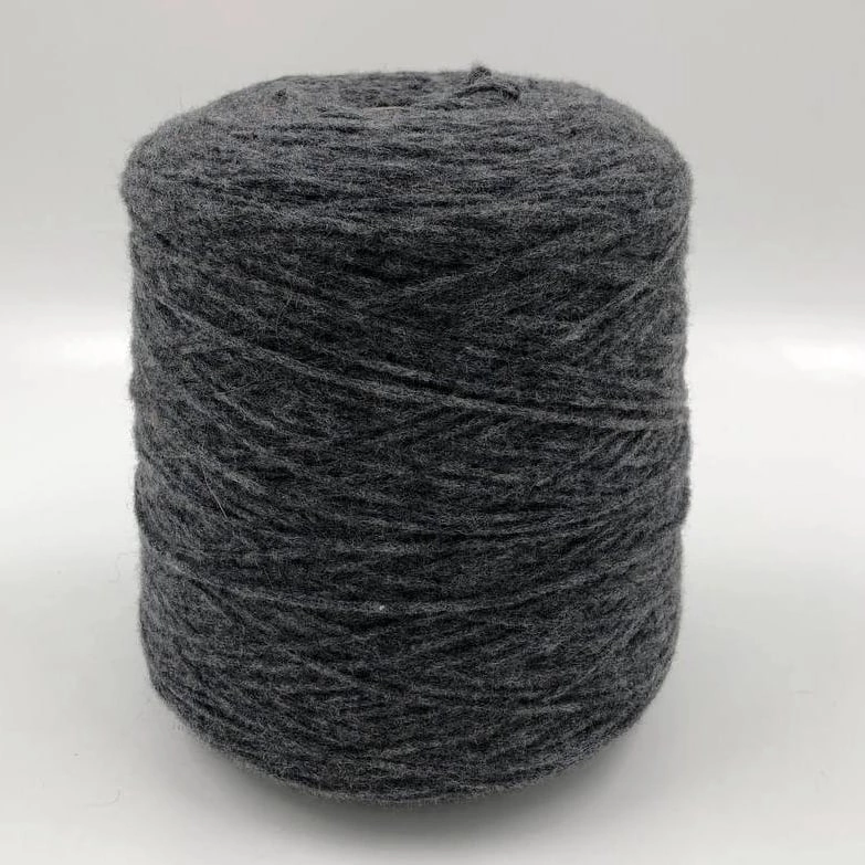 Пряжа Tempio, Luxury Selection by RiGo, альпака, меринос, цвет  темно серый+ синий люрекс